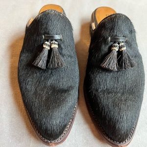 Lucchese Hair on Hyde Tassled Mules